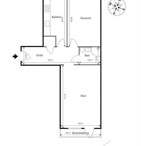 Lejlighed Spacious & Cosy - Ideal Location Majorstuen *